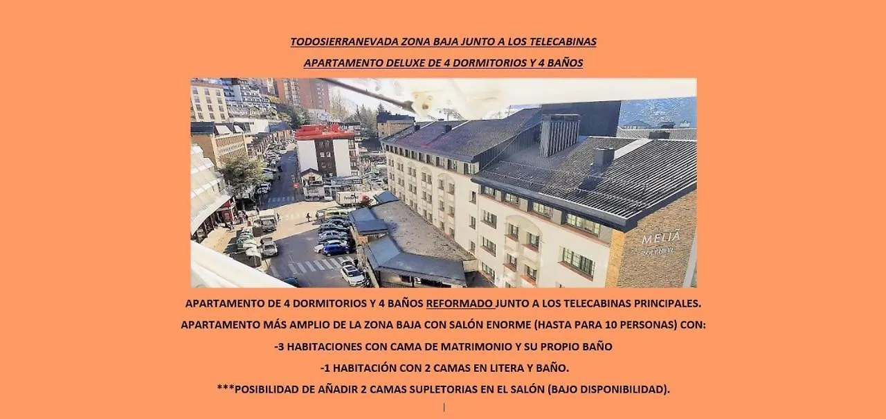 Todosierranevada Zona Baja - Apartamentos De 4 Dormitorios - Junto A Los Telecabinas Sierra Nevada Spain